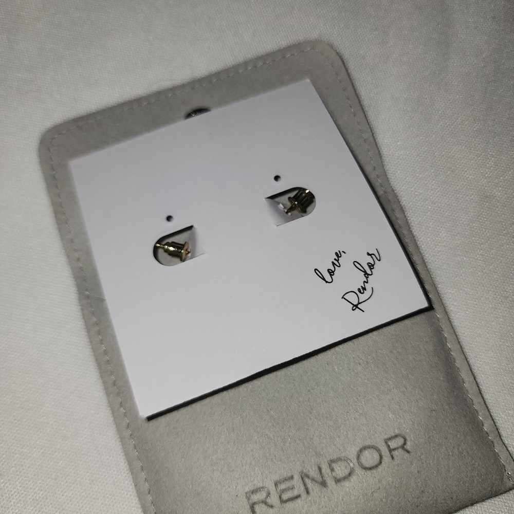 RENDOR Twisted Gold Hoop Earrings - Picture 2 of 3
